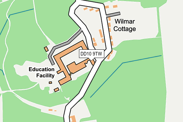 DD10 9TW map - OS OpenMap – Local (Ordnance Survey) DD10 9TW map - OS OpenMap – Local (Ordnance Survey)