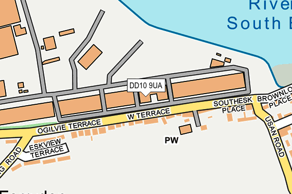 DD10 9UA map - OS OpenMap – Local (Ordnance Survey) DD10 9UA map - OS OpenMap – Local (Ordnance Survey)
