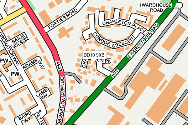 DD10 9XB map - OS OpenMap – Local (Ordnance Survey) DD10 9XB map - OS OpenMap – Local (Ordnance Survey)