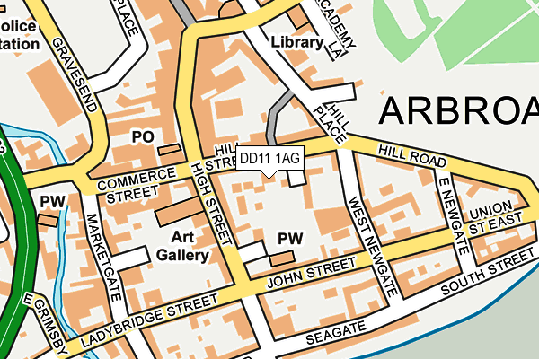 DD11 1AG map - OS OpenMap – Local (Ordnance Survey) DD11 1AG map - OS OpenMap – Local (Ordnance Survey)