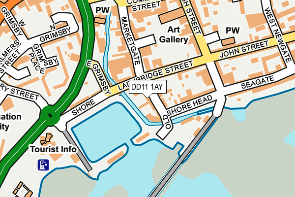 DD11 1AY map - OS OpenMap – Local (Ordnance Survey) DD11 1AY map - OS OpenMap – Local (Ordnance Survey)