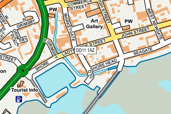 DD11 1AZ map - OS OpenMap – Local (Ordnance Survey) DD11 1AZ map - OS OpenMap – Local (Ordnance Survey)