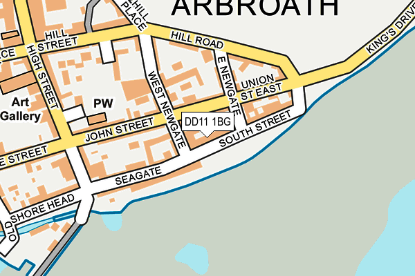 DD11 1BG map - OS OpenMap – Local (Ordnance Survey) DD11 1BG map - OS OpenMap – Local (Ordnance Survey)