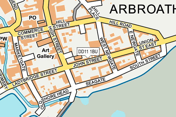 DD11 1BU map - OS OpenMap – Local (Ordnance Survey) DD11 1BU map - OS OpenMap – Local (Ordnance Survey)
