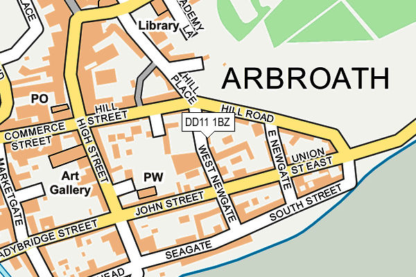 DD11 1BZ map - OS OpenMap – Local (Ordnance Survey) DD11 1BZ map - OS OpenMap – Local (Ordnance Survey)