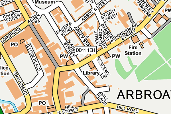 DD11 1EH map - OS OpenMap – Local (Ordnance Survey) DD11 1EH map - OS OpenMap – Local (Ordnance Survey)