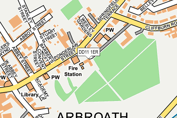 DD11 1ER map - OS OpenMap – Local (Ordnance Survey) DD11 1ER map - OS OpenMap – Local (Ordnance Survey)
