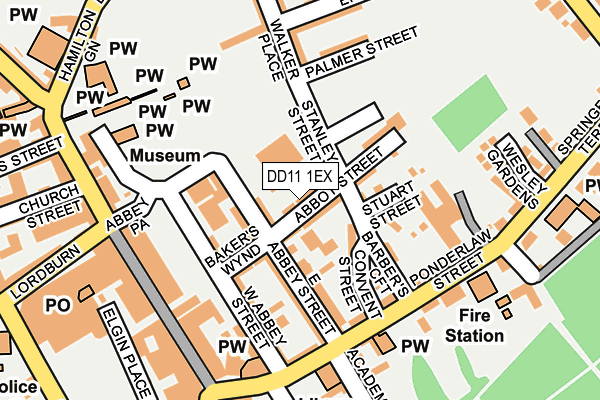 DD11 1EX map - OS OpenMap – Local (Ordnance Survey) DD11 1EX map - OS OpenMap – Local (Ordnance Survey)