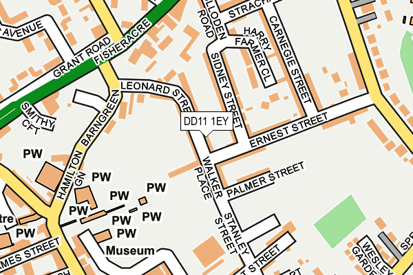 DD11 1EY map - OS OpenMap – Local (Ordnance Survey) DD11 1EY map - OS OpenMap – Local (Ordnance Survey)