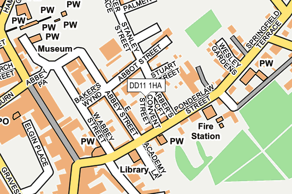 DD11 1HA map - OS OpenMap – Local (Ordnance Survey) DD11 1HA map - OS OpenMap – Local (Ordnance Survey)