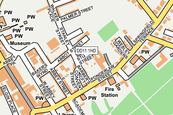 DD11 1HD map - OS OpenMap – Local (Ordnance Survey) DD11 1HD map - OS OpenMap – Local (Ordnance Survey)