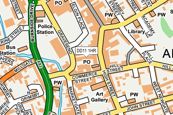 DD11 1HR map - OS OpenMap – Local (Ordnance Survey) DD11 1HR map - OS OpenMap – Local (Ordnance Survey)