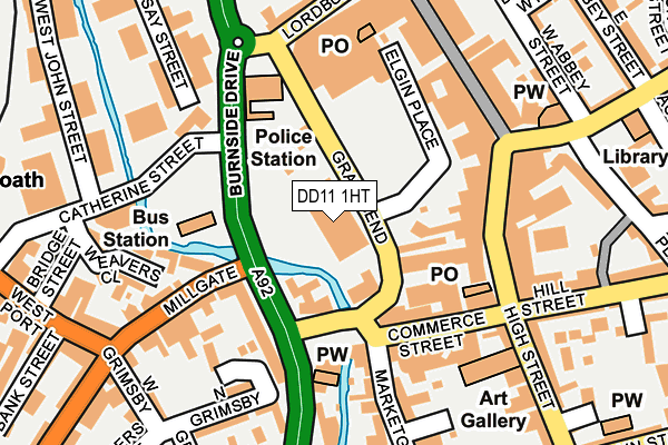DD11 1HT map - OS OpenMap – Local (Ordnance Survey)
