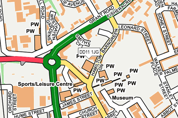 DD11 1JG map - OS OpenMap – Local (Ordnance Survey) DD11 1JG map - OS OpenMap – Local (Ordnance Survey)