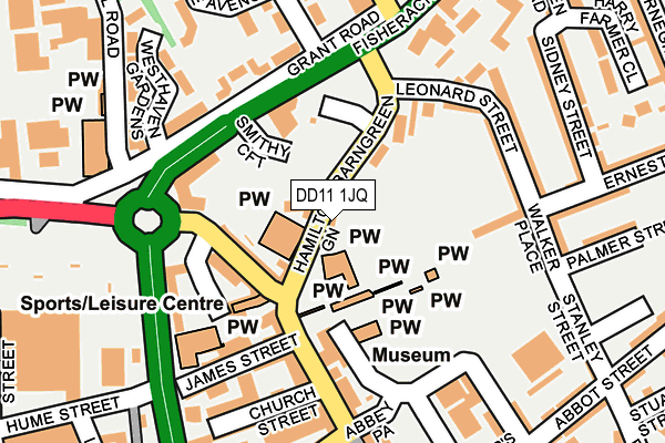 DD11 1JQ map - OS OpenMap – Local (Ordnance Survey) DD11 1JQ map - OS OpenMap – Local (Ordnance Survey)
