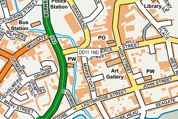 DD11 1ND map - OS OpenMap – Local (Ordnance Survey) DD11 1ND map - OS OpenMap – Local (Ordnance Survey)
