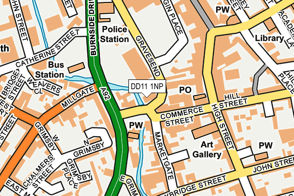 DD11 1NP map - OS OpenMap – Local (Ordnance Survey) DD11 1NP map - OS OpenMap – Local (Ordnance Survey)