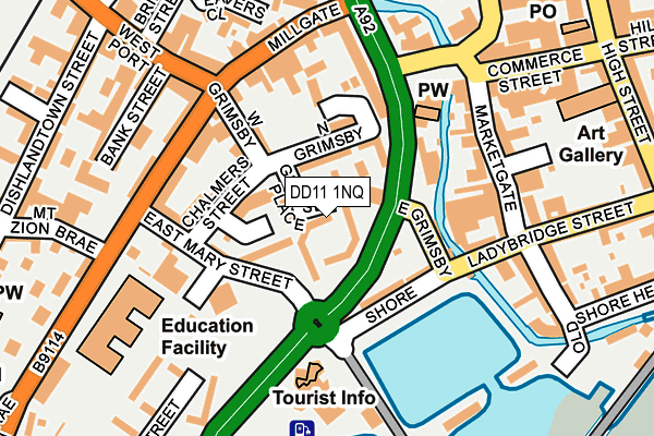 DD11 1NQ map - OS OpenMap – Local (Ordnance Survey) DD11 1NQ map - OS OpenMap – Local (Ordnance Survey)