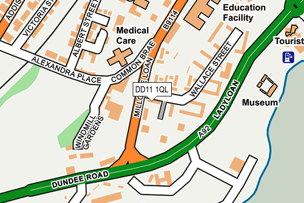 DD11 1QL map - OS OpenMap – Local (Ordnance Survey)