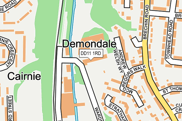DD11 1RD map - OS OpenMap – Local (Ordnance Survey) DD11 1RD map - OS OpenMap – Local (Ordnance Survey)