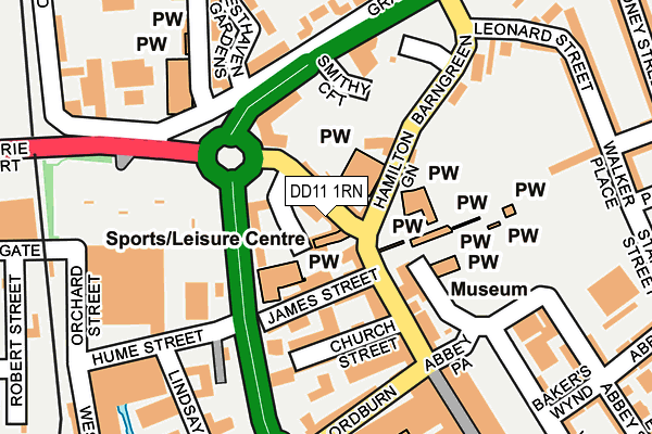 DD11 1RN map - OS OpenMap – Local (Ordnance Survey)