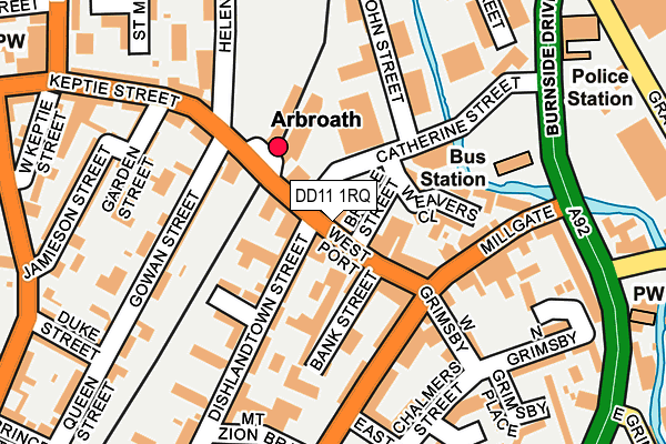 DD11 1RQ map - OS OpenMap – Local (Ordnance Survey) DD11 1RQ map - OS OpenMap – Local (Ordnance Survey)