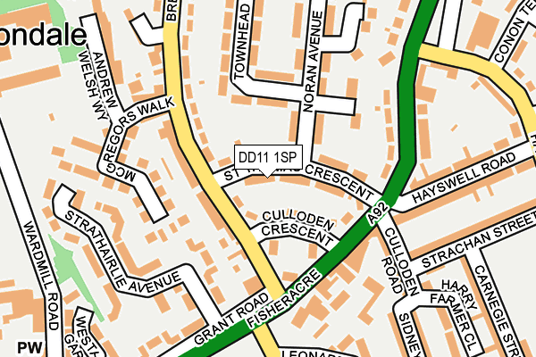 DD11 1SP map - OS OpenMap – Local (Ordnance Survey) DD11 1SP map - OS OpenMap – Local (Ordnance Survey)