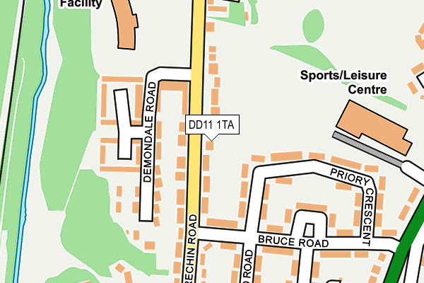 DD11 1TA map - OS OpenMap – Local (Ordnance Survey) DD11 1TA map - OS OpenMap – Local (Ordnance Survey)