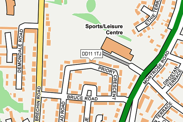 DD11 1TJ map - OS OpenMap – Local (Ordnance Survey) DD11 1TJ map - OS OpenMap – Local (Ordnance Survey)