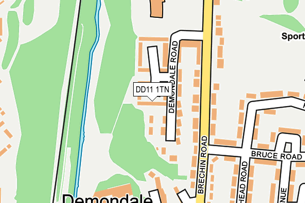 DD11 1TN map - OS OpenMap – Local (Ordnance Survey) DD11 1TN map - OS OpenMap – Local (Ordnance Survey)