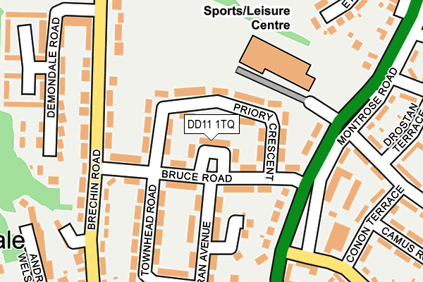 DD11 1TQ map - OS OpenMap – Local (Ordnance Survey) DD11 1TQ map - OS OpenMap – Local (Ordnance Survey)