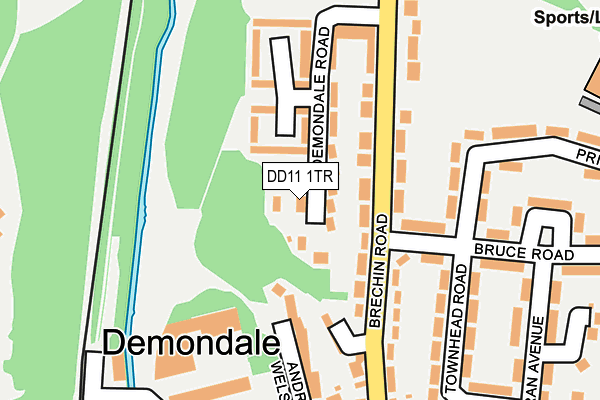 DD11 1TR map - OS OpenMap – Local (Ordnance Survey) DD11 1TR map - OS OpenMap – Local (Ordnance Survey)