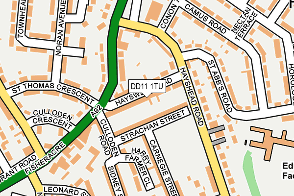 DD11 1TU map - OS OpenMap – Local (Ordnance Survey) DD11 1TU map - OS OpenMap – Local (Ordnance Survey)