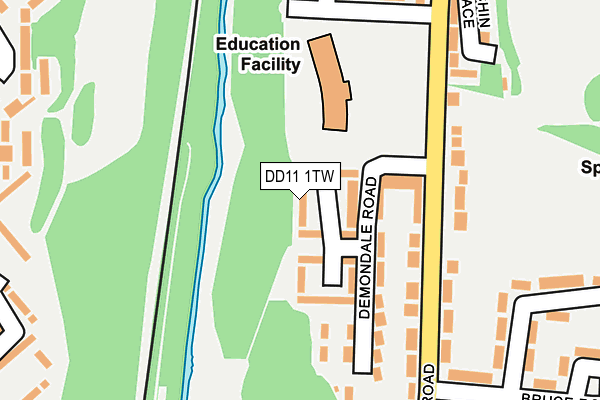 DD11 1TW map - OS OpenMap – Local (Ordnance Survey)