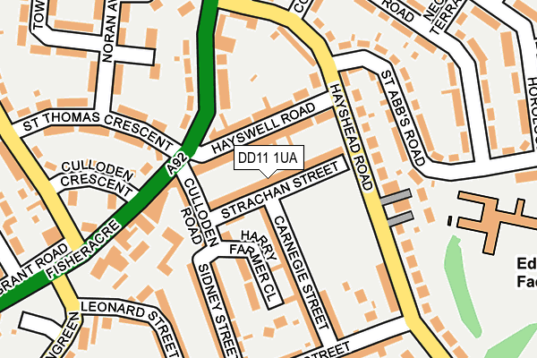 DD11 1UA map - OS OpenMap – Local (Ordnance Survey) DD11 1UA map - OS OpenMap – Local (Ordnance Survey)