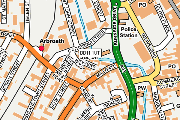 DD11 1UT map - OS OpenMap – Local (Ordnance Survey) DD11 1UT map - OS OpenMap – Local (Ordnance Survey)