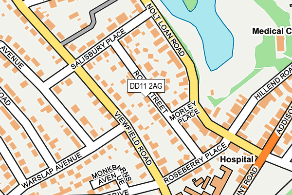 DD11 2AG map - OS OpenMap – Local (Ordnance Survey) DD11 2AG map - OS OpenMap – Local (Ordnance Survey)