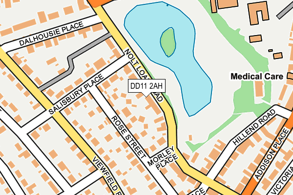 DD11 2AH map - OS OpenMap – Local (Ordnance Survey) DD11 2AH map - OS OpenMap – Local (Ordnance Survey)