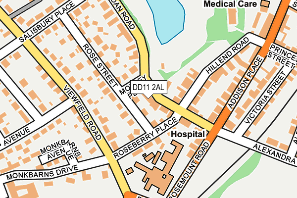 DD11 2AL map - OS OpenMap – Local (Ordnance Survey) DD11 2AL map - OS OpenMap – Local (Ordnance Survey)