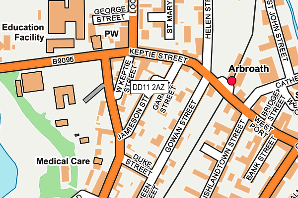 DD11 2AZ map - OS OpenMap – Local (Ordnance Survey) DD11 2AZ map - OS OpenMap – Local (Ordnance Survey)