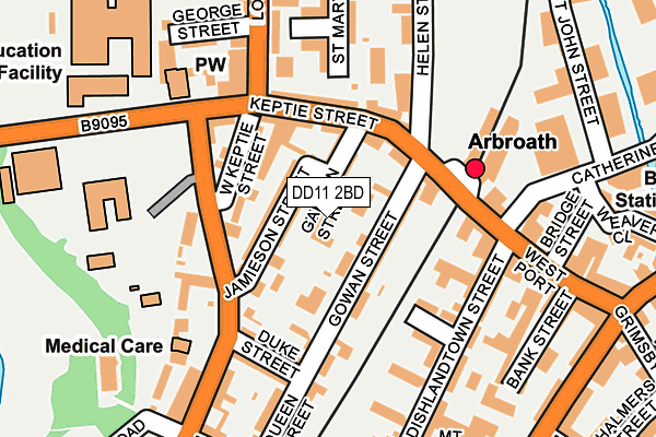DD11 2BD map - OS OpenMap – Local (Ordnance Survey) DD11 2BD map - OS OpenMap – Local (Ordnance Survey)
