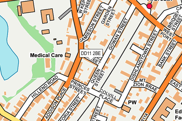 DD11 2BE map - OS OpenMap – Local (Ordnance Survey) DD11 2BE map - OS OpenMap – Local (Ordnance Survey)