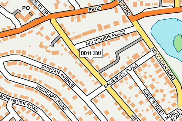 DD11 2BU map - OS OpenMap – Local (Ordnance Survey) DD11 2BU map - OS OpenMap – Local (Ordnance Survey)