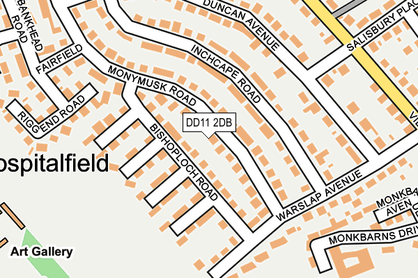 DD11 2DB map - OS OpenMap – Local (Ordnance Survey) DD11 2DB map - OS OpenMap – Local (Ordnance Survey)