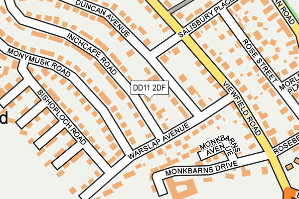 DD11 2DF map - OS OpenMap – Local (Ordnance Survey) DD11 2DF map - OS OpenMap – Local (Ordnance Survey)