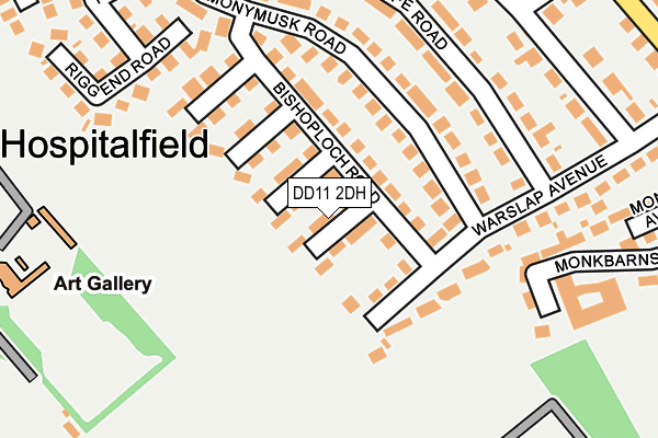 DD11 2DH map - OS OpenMap – Local (Ordnance Survey) DD11 2DH map - OS OpenMap – Local (Ordnance Survey)