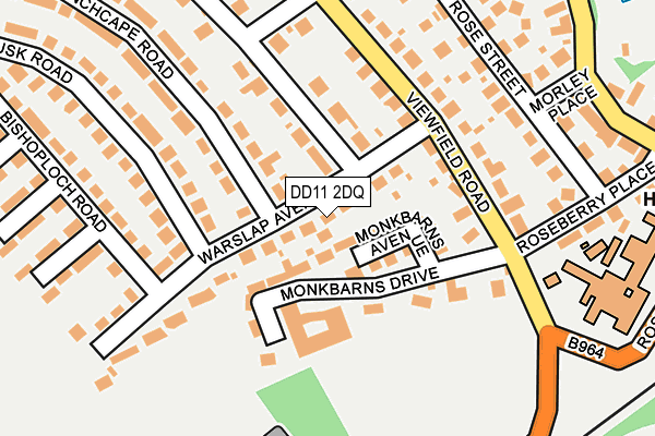 DD11 2DQ map - OS OpenMap – Local (Ordnance Survey) DD11 2DQ map - OS OpenMap – Local (Ordnance Survey)