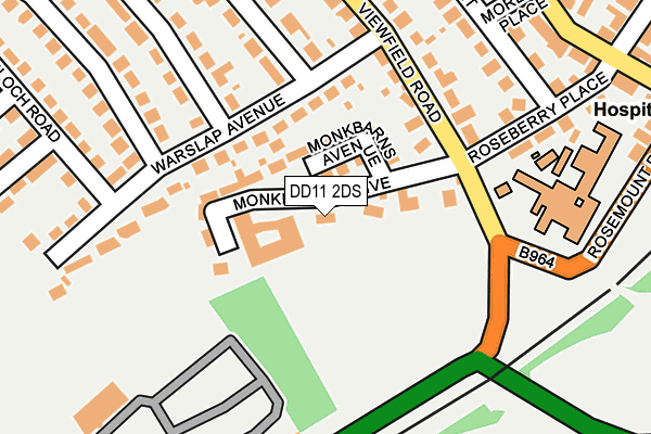 DD11 2DS map - OS OpenMap – Local (Ordnance Survey) DD11 2DS map - OS OpenMap – Local (Ordnance Survey)