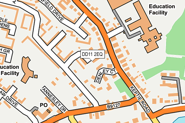 DD11 2EQ map - OS OpenMap – Local (Ordnance Survey) DD11 2EQ map - OS OpenMap – Local (Ordnance Survey)