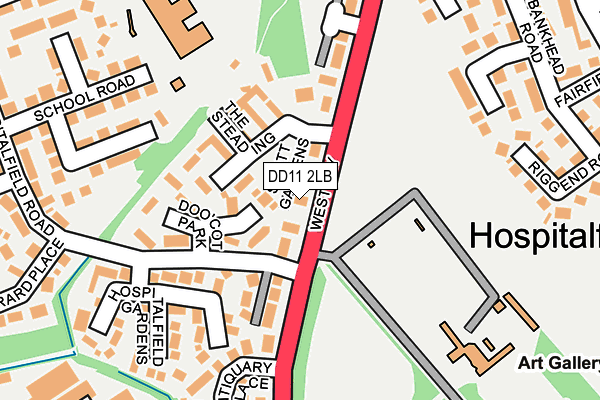 DD11 2LB map - OS OpenMap – Local (Ordnance Survey) DD11 2LB map - OS OpenMap – Local (Ordnance Survey)